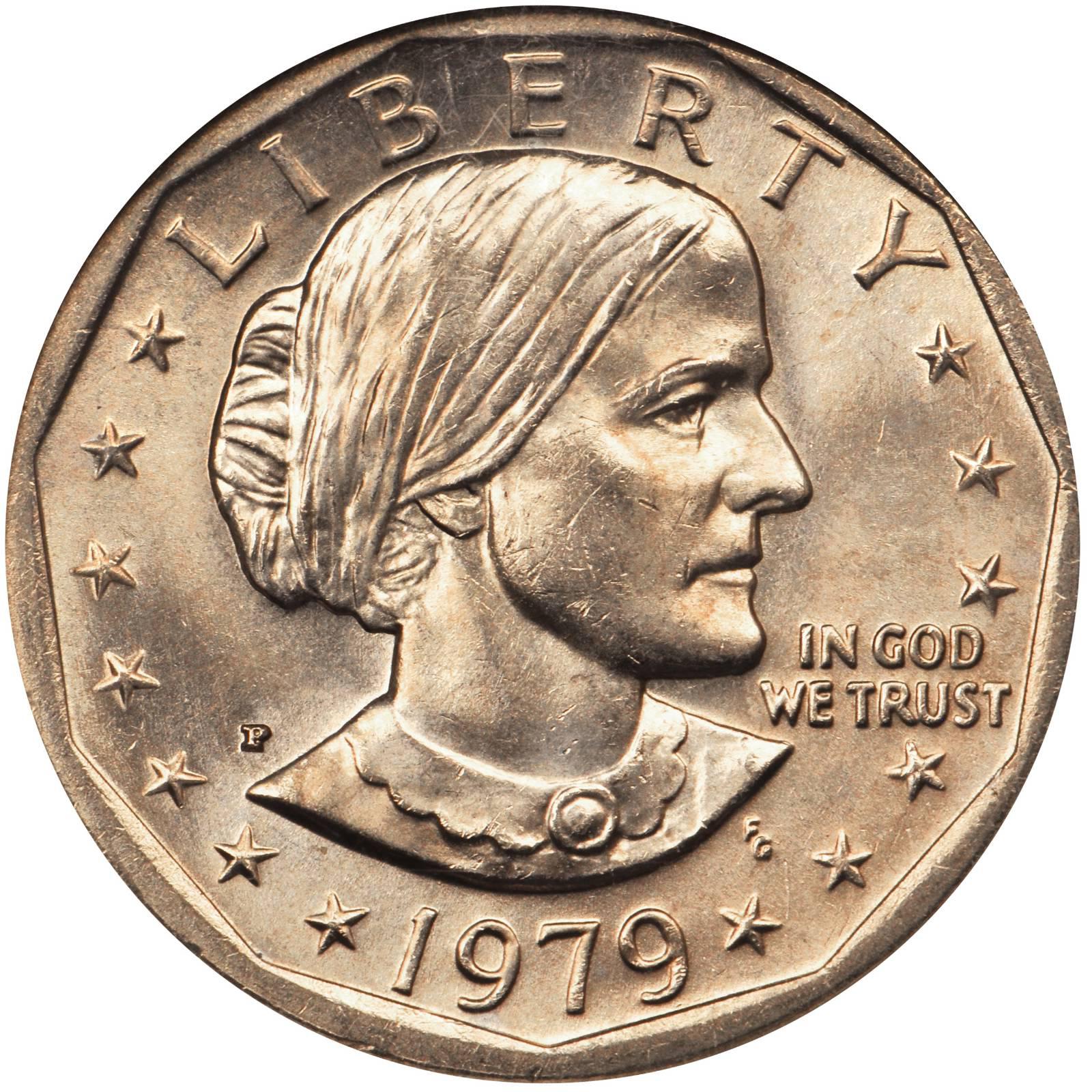 Susan b anthony coin mint mark location